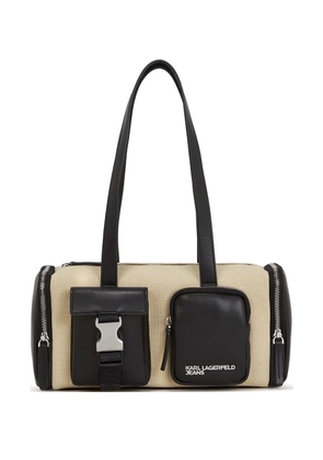 Karl Lagerfeld Jeans logo-print shoulder bag - Neutrals
