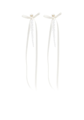 Simone Rocha bead-emellished drop earrings - White