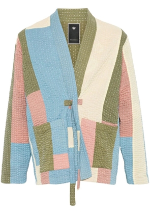 Maharishi Patchwork Kimono shirt jacket - Blue