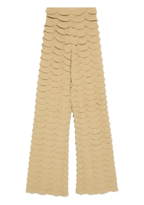 Nanushka ruffled trousers - Brown