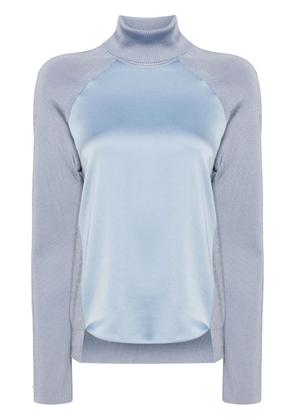 Simkhai Mateo panelled turtleneck top - Blue