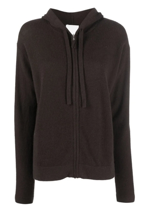 Allude hooded cardigan - Brown