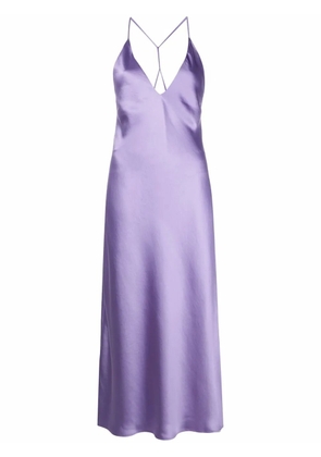 Blanca Vita V-neck strappy dress - Purple