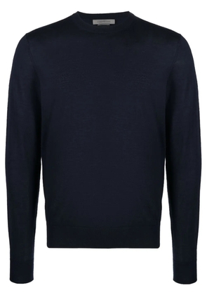 Corneliani fine-knit long-sleeve jumper - Blue
