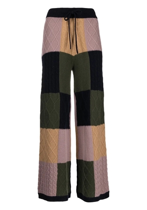 Madeleine Thompson Grus checked wool trousers - Blue