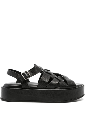 Moma Arizona Raw leather sandals - Black