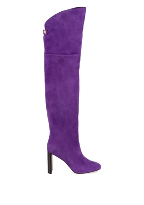 Maison Skorpios Marylin over-the-knee boots - Purple
