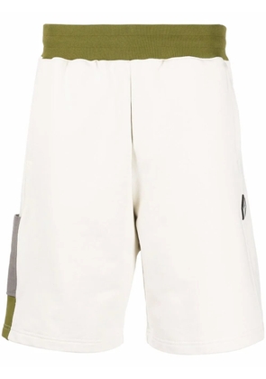 A-COLD-WALL* two-tone panel shorts - Neutrals