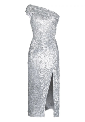 Simkhai Zay Hammered sequin-embellished dress - Silver