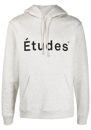 Études Studio logo-print hoodie - Grey