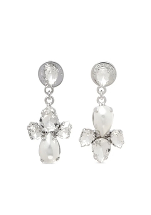 Simone Rocha cross pendant earrings - Neutrals