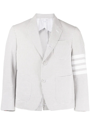 Thom Browne striped single-breasted blazer - Grey