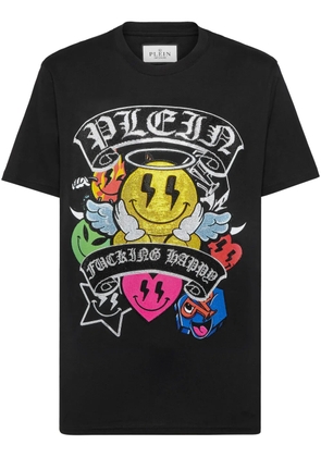 Philipp Plein Strass Smile T-shirt - Black