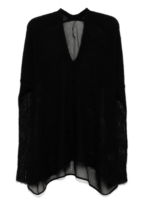 Masnada Scollo V-neck jumper - Black