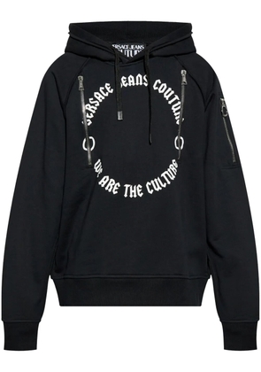 Versace Jeans Couture logo-print hoodie - Black