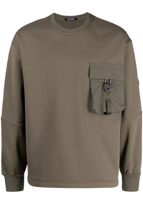 Spoonyard cargo-pocket jersey sweatshirt - Green