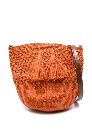 IBELIV Haingo raffia bucket bag - Orange