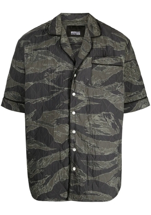 Mostly Heard Rarely Seen quilted camouflage-print cotton shirt - Green