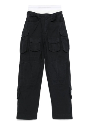 Alexander Wang logo-waistband trousers - Blue
