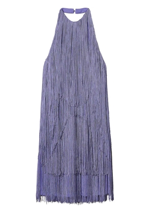 TWINSET MYFO fringed mini dress - Purple