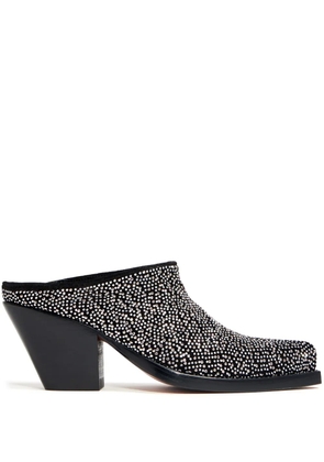 Sonora Leon Rock 85mm suede mules - Black