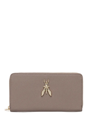 Patrizia Pepe Fly-plaque zipped wallet - Neutrals