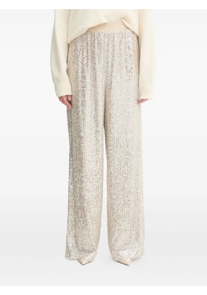 BOSS sequin-embellished trousers - Neutrals