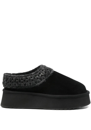 Mou 50mm slip-on platform slippers - Black