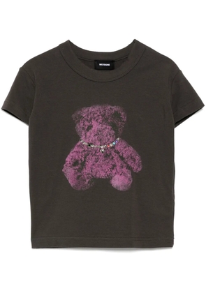 We11done graphic print T-shirt - Grey