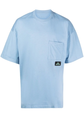OAMC logo-patch organic-cotton T-shirt - Blue
