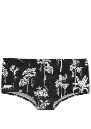 Lygia & Nanny Copacabana jungle-print swimming trunks - Black