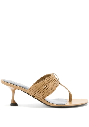 Proenza Schouler ruched-upper sandals - Neutrals