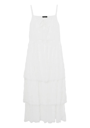 tout a coup layered-skirt midi dress - White