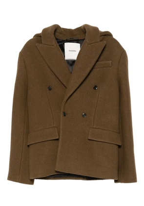 Nanushka double-breasted coat - Brown
