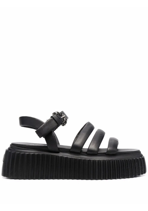 AGL side-buckle strap sandals - Black