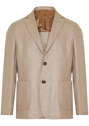 Barba notched-lapels blazer - Neutrals