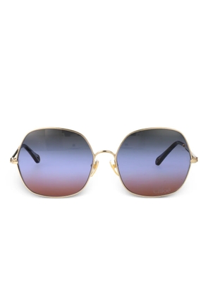 Chloé Eyewear octagonal frame sunglasses - Gold