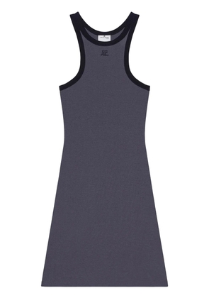 Courrèges cotton scuba dress - Blue
