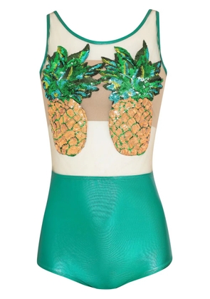 Brigitte Abacaxi Carnaval/Festival bodysuit - Green