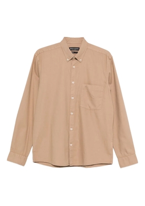 Marc O'Polo embroidered-logo shirt - Brown