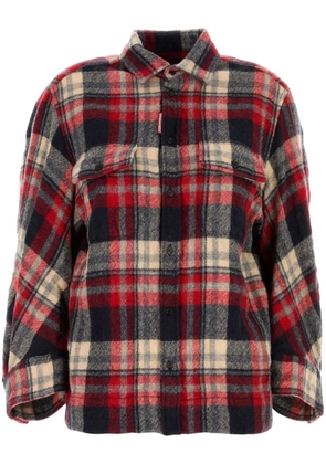 DSQUARED2 Embroidered flannel Dean shirt