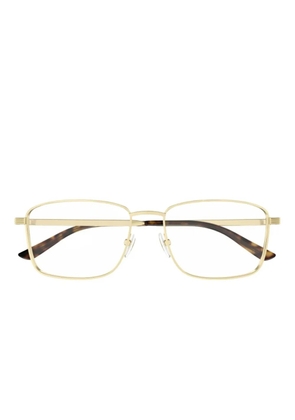 Gucci Eyewear logo debossed-arm frames - Gold