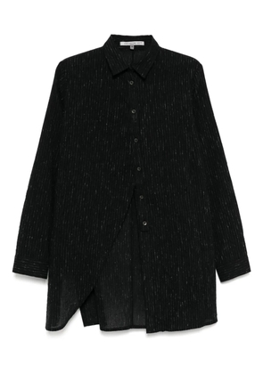 CHIAHUNG SU asymmetric striped shirt - Black
