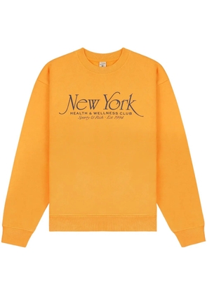 Sporty & Rich NY 94 crew-neck sweatshirt - Orange