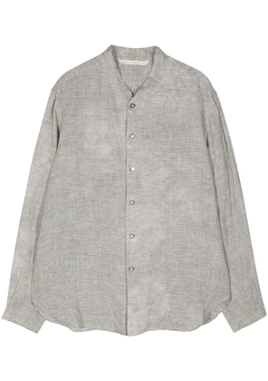 Forme D'expression pinstripe linen shirt - White