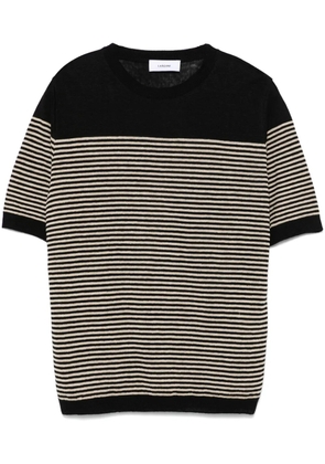 Lardini fine-knit T-shirt - Black