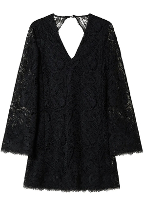 TWINSET macramé lace mini dress - Black
