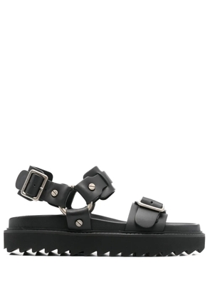 Acne Studios buckle-fastening leather sandals - Black