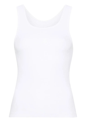 MM6 Maison Margiela numbers-motif ribbed tank top - White