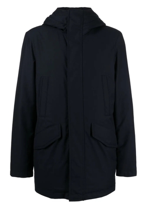 Corneliani zip-up hooded parka coat - Blue
